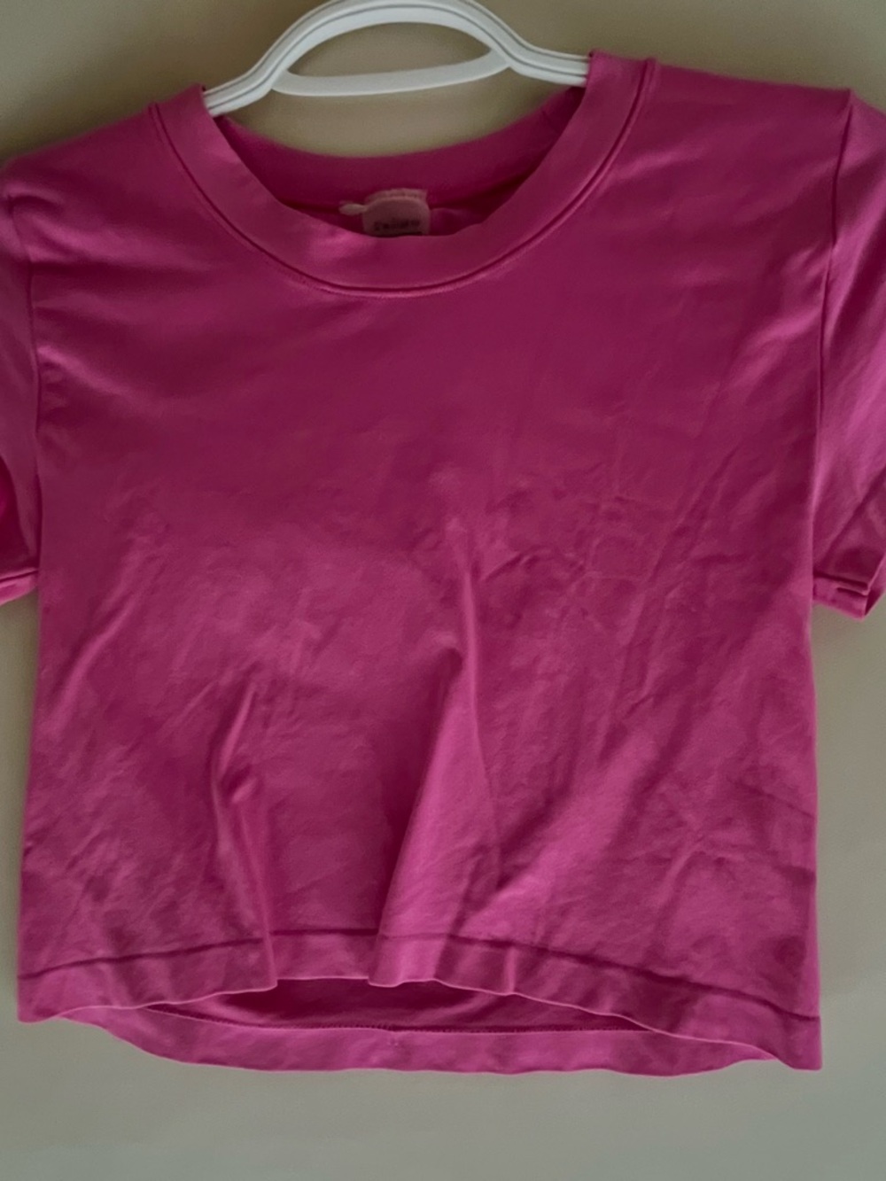 Aritzia Seamless Hot Pink Crewneck Tee